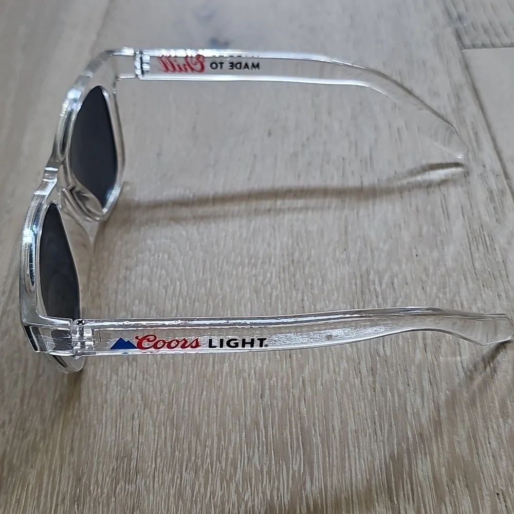 NWOT Coors Light Beer Clear Sunglasses